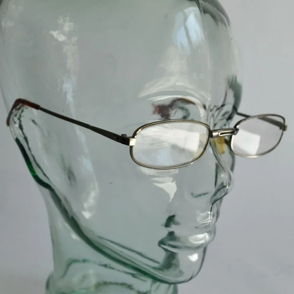Vintage Reading Eyeglasses Magnifying Cheaters Glasses Metal Frame